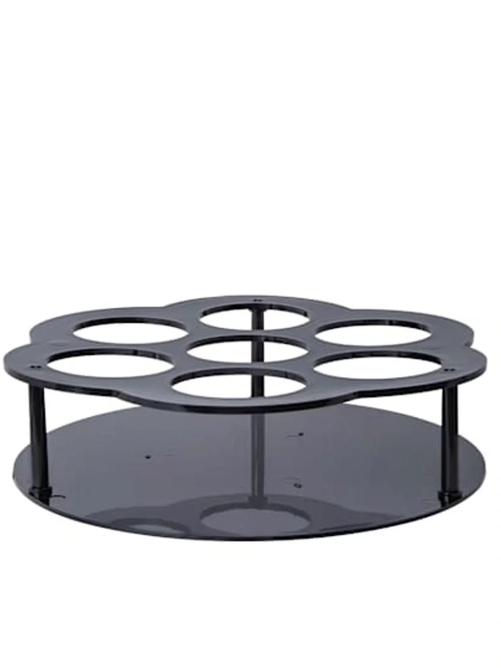 Rotating 360° Tumbler Organizer Carousel - Pink & Gray